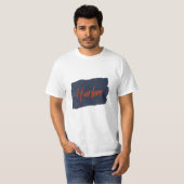 Harlem Handwriting Red Typografy T - Shirt (Vorne ganz)