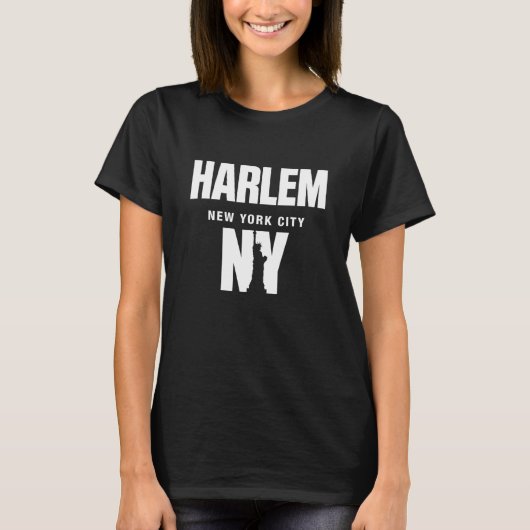 Harlem Harlem New York City Skyline Short Sleeve T-Shirt (Vorderseite)