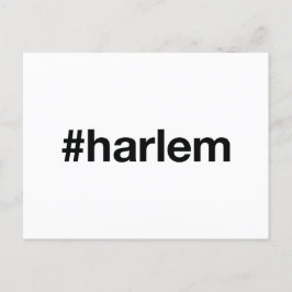HARLEM Hashtag Postkarte