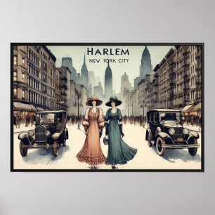 Harlem in den 1920er Jahren New York City Vintage Poster
