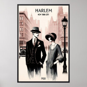 Harlem in den 1920er Jahren New York City Vintage Poster