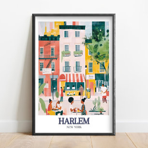 Harlem-Kunstposter - 125th Street Kunst Harlem Pla Poster