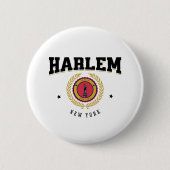 Harlem New York Black Button (Vorderseite)