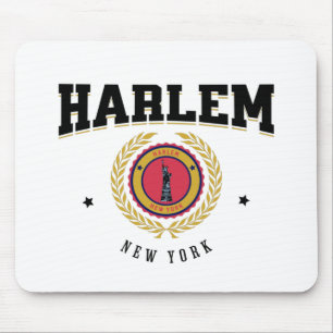 Harlem New York Black Mousepad