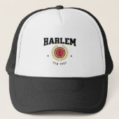 Harlem New York Black Truckerkappe (Vorderseite)