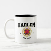 Harlem New York Black Zweifarbige Tasse (Links)