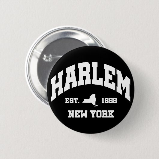 Harlem, New York Button (Vorne & Hinten)