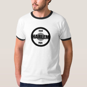 Harlem New York City schwarzes u. graues T-Shirt