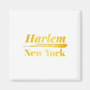 Harlem New York Gold Magnet