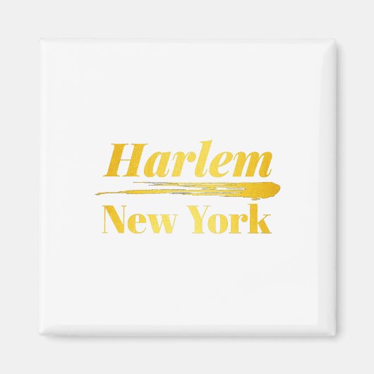 Harlem New York Gold Magnet (Vorne)