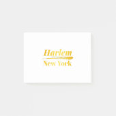 Harlem New York Gold Post-it Klebezettel (Vorderseite)