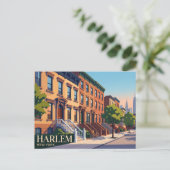 Harlem New York Postkarte (Stehend Vorderseite)