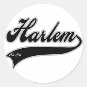 Harlem New York Runder Aufkleber