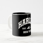 Harlem, New York Zweifarbige Tasse (Vorderseite Links)