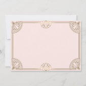 Harlem Nights Afroamerikanischer Hochzeitstag Einladung (Rückseite)