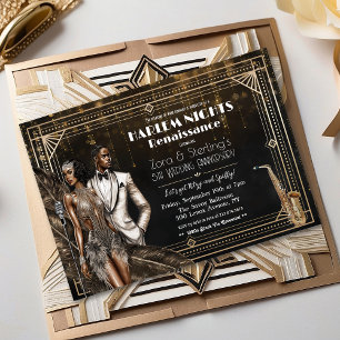 Harlem Nights Gatsby 1920er Jahre Afroamerikaner  Einladung