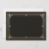 Harlem Nights Gatsby-Amerikaner der 1920er Jahre Einladung (Rückseite)