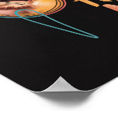 Harlem Nights Gitarrenlinienkunst Poster (Ecke)