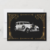 Harlem Nights Speakeasy Flapper Great Gatsby Einladung (Rückseite)