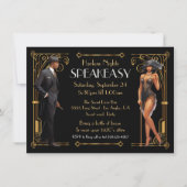 Harlem Nights Speakeasy Flapper Great Gatsby Einladung (Vorderseite)