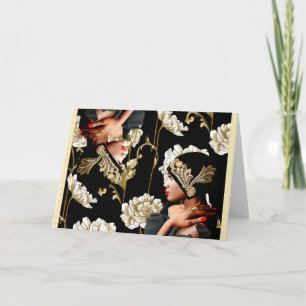 Harlem Renaissance 1920 Art Deco Grußkarte Karte