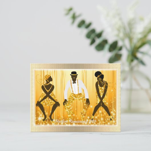 Harlem Renaissance 1920 Postkarte (Stehend Vorderseite)
