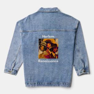 Harlem Renaissance Abstrakt Art Black History Mont Jeansjacke