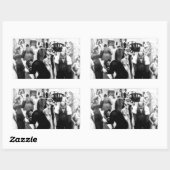 Harlem Renaissance Art - "Black Belt" Rechteckiger Aufkleber (Blatt)