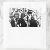 Harlem Renaissance Art - "Black Belt" Rechteckiger Aufkleber (Tasche)