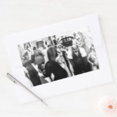 Harlem Renaissance Art - "Black Belt" Rechteckiger Aufkleber (Umschlag)