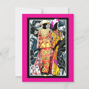 Harlem Renaissance Art Deco der 1920er Jahre Postkarte