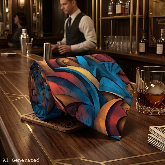 Harlem-Renaissance-Art-Déco-Herren-Krawatte Krawatte