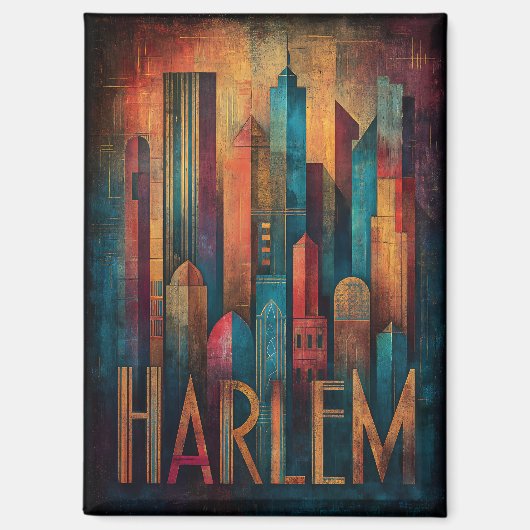 Harlem Renaissance Art Deco Magnet (Vorderseite)