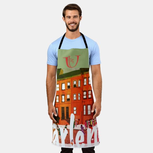 Harlem Renaissance Art Schürze (Getragen)