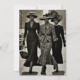 Harlem Renaissance Ausgehobene Damen Einladung