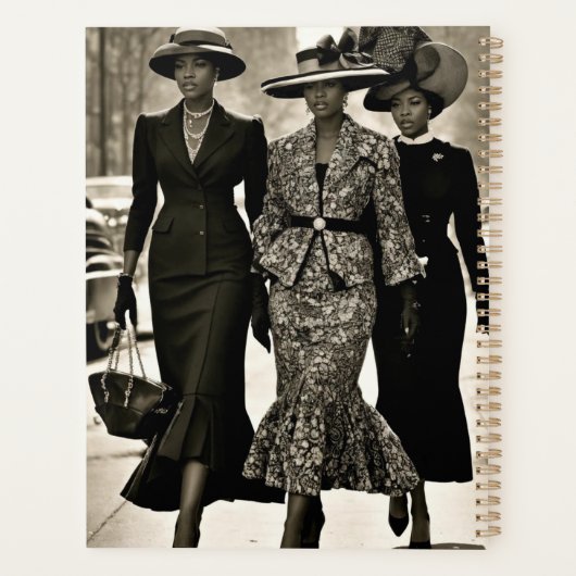 Harlem Renaissance Ausgehobene Damen Planer (Rückseite)