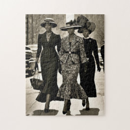 Harlem Renaissance Ausgehobene Damen Puzzle