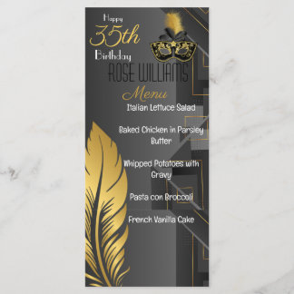 Harlem Renaissance Birthday Einladung