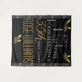 Harlem Renaissance Birthday Einladung Wandteppich (Vorderseite (Horizontal))