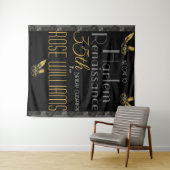 Harlem Renaissance Birthday Einladung Wandteppich (Beispiel (Horizontal))