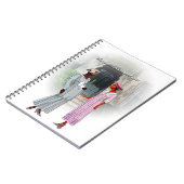 Harlem Renaissance Conversation – 1922 Watercolor  Notizblock (Linke Seite)