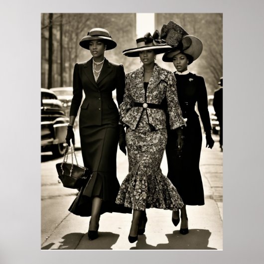 Harlem-Renaissance-Elegante Damen Poster (Vorne)