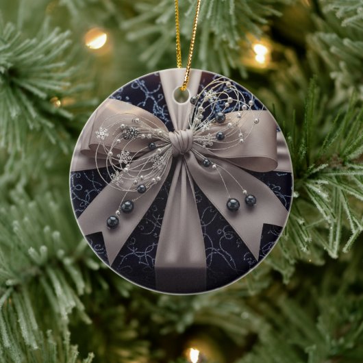 Harlem Renaissance Glam Keramik Ornament (Baum)