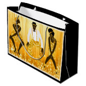 Harlem Renaissance Große Geschenktüte (Rückseite Schrägansicht)