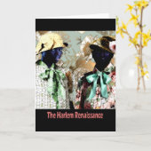 Harlem Renaissance Inspirierte Grußkarte Karte (Gelbe Blume)