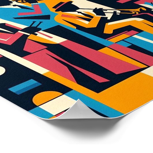 Harlem Renaissance Jazz Quartet Poster (Ecke)