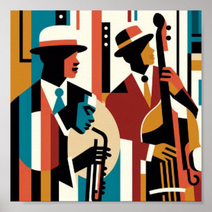 Harlem Renaissance Jazz Trio Poster