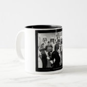 Harlem-Renaissance-Kunst - "schwarzer Gürtel " Zweifarbige Tasse (Vorderseite Links)