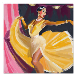 Harlem Renaissance Nightclub Dancer Poster