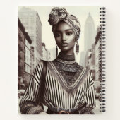 Harlem Renaissance Sophisticy Lady Notizblock (Rückseite)